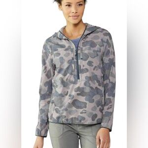 Mountain Hardware Echo Lake Camo Hoodie Lightweight Gray Sz L NWT